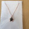 Sterling silver Turtle necklace in rose gold