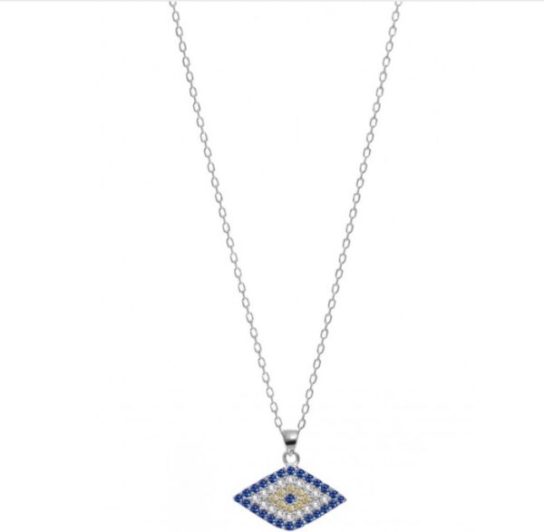 Sterling silver 925 Turkish evileye necklace - Image 2