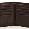 Men’s storm wallet set with key ring in brown faux leather - Image 4
